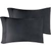 Superior 100% Egyptian Cotton 400 Thread Count Solid 2-Piece Pillowcase Set, King, Navy Blue
