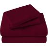 Superior Egyptian Cotton 400 Thread Count Bed Sheet Set, 1 Elastic Deep Pocket Fitted Sheet, 1 Flat Sheet, 2 Pillowcases, Soft Bedding, Luxury Sheets, Sateen Weave, California King Size, Sage(Burgundy Red – Z)