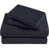 Superior Egyptian Cotton 400 Thread Count Bed Sheet Set, 1 Elastic Deep Pocket Fitted Sheet, 1 Flat Sheet, 2 Pillowcases, Soft Bedding, Luxury Sheets, Sateen Weave, California King Size, Sage(Navy Blue – Z)