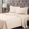 Superior Egyptian Cotton 400 Thread Count Bed Sheet Set, 1 Elastic Deep Pocket Fitted Sheet, 1 Flat Sheet, 2 Pillowcases, Soft Bedding, Luxury Sheets, Sateen Weave, California King Size, Sage(A Ivory – Z)
