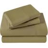 Superior Egyptian Cotton 400 Thread Count Bed Sheet Set, 1 Elastic Deep Pocket Fitted Sheet, 1 Flat Sheet, 2 Pillowcases, Soft Bedding, Luxury Sheets, Sateen Weave, California King Size, Sage(Sage Green – Z)