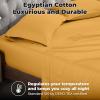 Superior Egyptian Cotton 400 Thread Count Bed Sheet Set, 1 Elastic Deep Pocket Fitted Sheet, 1 Flat Sheet, 2 Pillowcases, Soft Bedding, Luxury Sheets, Sateen Weave, California King Size, Sage(Gold – Z)