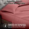 Superior Egyptian Cotton 400 Thread Count Bed Sheet Set, 1 Elastic Deep Pocket Fitted Sheet, 1 Flat Sheet, 2 Pillowcases, Soft Bedding, Luxury Sheets, Sateen Weave, California King Size, Sage(Blush – Z)