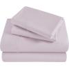 Superior Egyptian Cotton 400 Thread Count Bed Sheet Set, 1 Elastic Deep Pocket Fitted Sheet, 1 Flat Sheet, 2 Pillowcases, Soft Bedding, Luxury Sheets, Sateen Weave, California King Size, Sage(Lilac – Z)