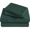Superior Egyptian Cotton 400 Thread Count Bed Sheet Set, 1 Elastic Deep Pocket Fitted Sheet, 1 Flat Sheet, 2 Pillowcases, Soft Bedding, Luxury Sheets, Sateen Weave, California King Size, Sage(Hunter Green – Z)