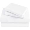 Superior Egyptian Cotton 400 Thread Count Bed Sheet Set, 1 Elastic Deep Pocket Fitted Sheet, 1 Flat Sheet, 2 Pillowcases, Soft Bedding, Luxury Sheets, Sateen Weave, California King Size, Sage(White – Z)