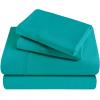 Superior Egyptian Cotton 400 Thread Count Bed Sheet Set, 1 Elastic Deep Pocket Fitted Sheet, 1 Flat Sheet, 2 Pillowcases, Soft Bedding, Luxury Sheets, Sateen Weave, California King Size, Sage(Teal – Z)