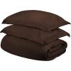 Superior Egyptian Cotton Solid Duvet Cover Set, Twin, Brown