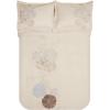 Superior Embroidered Cotton Duvet Cover Set, Soft Bedding Covers, 1 Duvet Cover with Button Closure, 2 Pillow Shams, Two-Line Design, Fieldstone Collection, Full/Queen, Multi-Colored(Full/Queen)