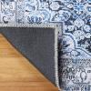 Superior Indoor Area Rug, Bohemian Geometric Home Floor Decor, Bedroom, Living/Dining Room, Office, Entry, Unique, Soft Cotton Backed Rugs, Sterling Collection, 3′ 6″ x 5′ 6″, Sangria(Elo – Sapphire Blue)