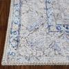 Superior Indoor Area Rug, Bohemian Geometric Home Floor Decor, Bedroom, Living/Dining Room, Office, Entry, Unique, Soft Cotton Backed Rugs, Sterling Collection, 3′ 6″ x 5′ 6″, Sangria(Alm – Sapphire Blue)