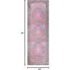 Superior Indoor Area Rug, Bohemian Geometric Home Floor Decor, Bedroom, Living/Dining Room, Office, Entry, Unique, Soft Cotton Backed Rugs, Sterling Collection, 3′ 6″ x 5′ 6″, Sangria(Ster – Sangria)