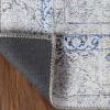 Superior Indoor Area Rug, Bohemian Geometric Home Floor Decor, Bedroom, Living/Dining Room, Office, Entry, Unique, Soft Cotton Backed Rugs, Sterling Collection, 3′ 6″ x 5′ 6″, Sangria(Alm – Sapphire Blue)