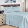 100% Premium Combed Cotton 400 Thread Count Split King 5-Piece Sheet Set, Solid, Taupe(Light Blue)