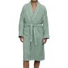 Cotton Unisex Terry Robe, Soft And Absorbent Robes For Men And Women, Bathroom Accessories(Sage)