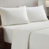 Superior Flannel Cotton Pillowcase Bedding Set, Set Includes: 2 Pillow Covers, Solid Contemporary Bedroom Accent, Modern Traditional Soft, Breathable and Plush, King, Ivory