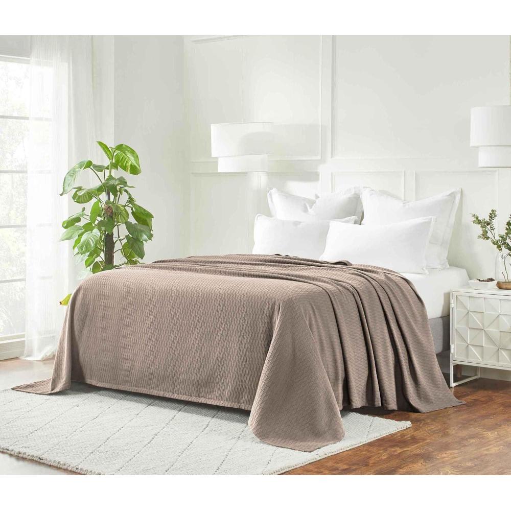 imageSuperior 100 Cotton Diamond Weave Blanket Perfect for Bedroom Living Room Couch Picnics Travel Beach or Camping Comfy Blanket Bedroom Decor Essentials Cover for Bed FullQueen AquaKhaki  Z