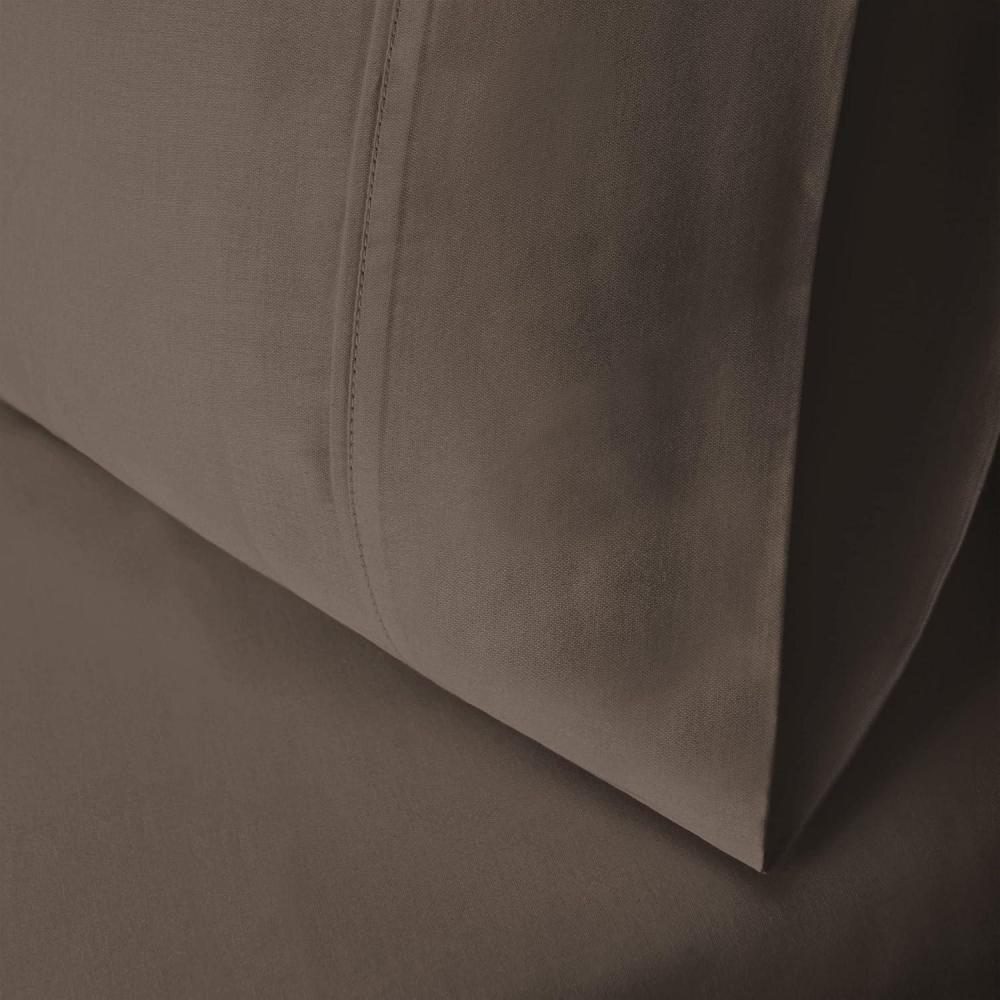 imageSuperior 100 Egyptian Cotton 400 Thread Count Solid 2Piece Pillowcase Set Standard GreyGray
