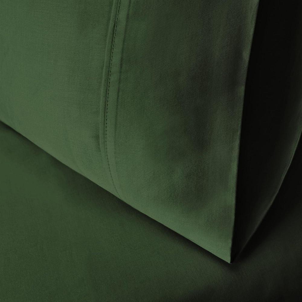 imageSuperior 100 Egyptian Cotton 400 Thread Count Solid 2Piece Pillowcase Set Standard GreyGreen