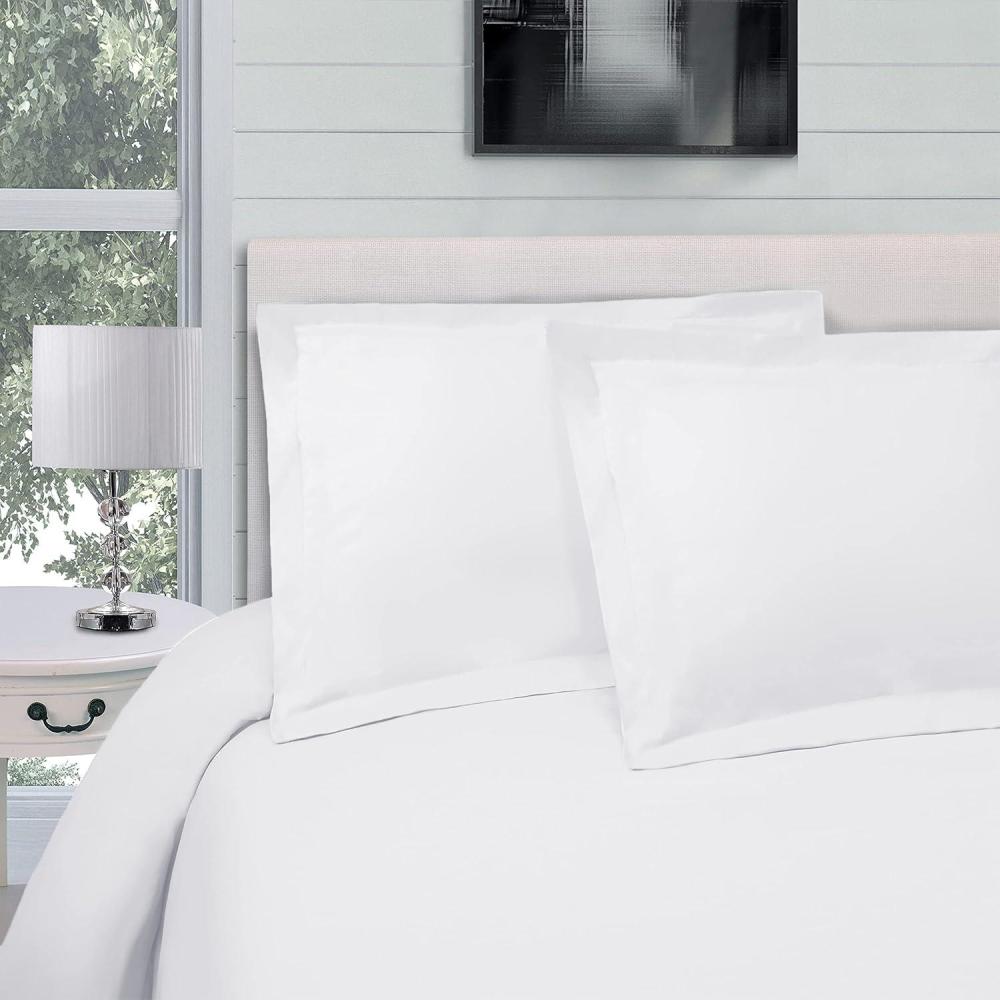 imageSuperior Combed Cotton 300 Thread Count 2 Piece Soft and Smooth Duvet Cover Set Twin PumpkinWhite