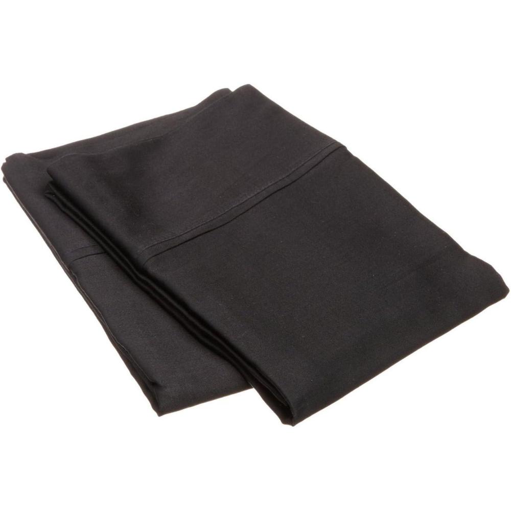 imageSuperior Combed Cotton 300 Thread Count Soft and Smooth 2 Piece Pillowcases Standard Solid TanBlack