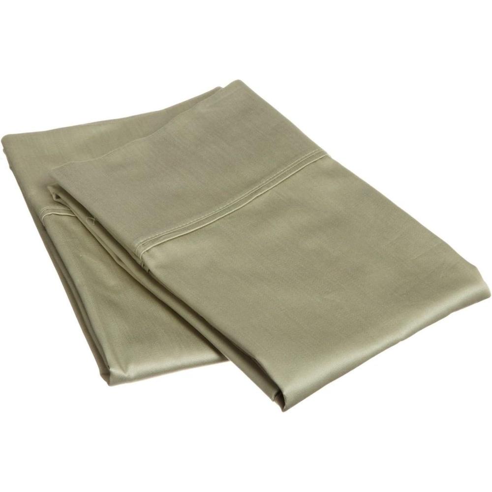 imageSuperior Combed Cotton 300 Thread Count Soft and Smooth 2 Piece Pillowcases Standard Solid TanSage