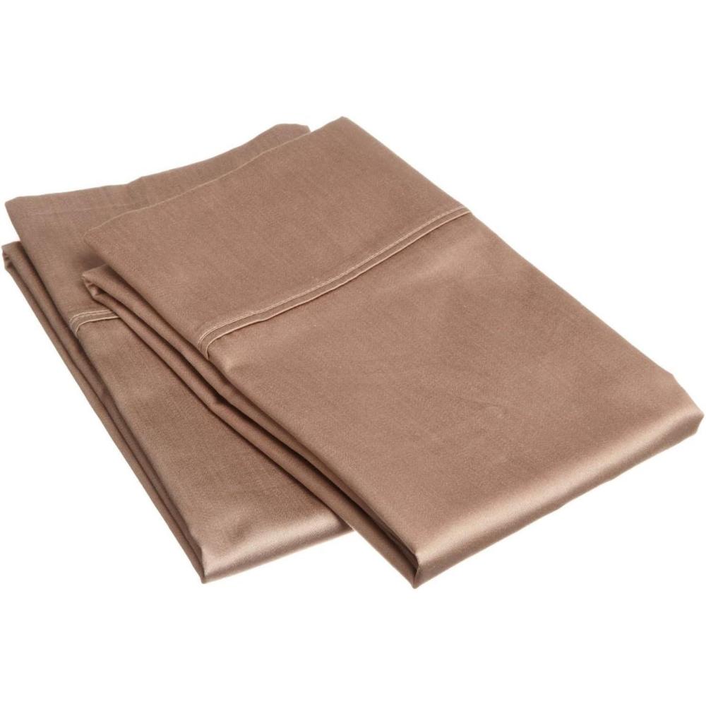 imageSuperior Combed Cotton 300 Thread Count Soft and Smooth 2 Piece Pillowcases Standard Solid TanTaupe