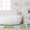 Superior 100% Cotton Bathmat Set, Bath Mat, Bathroom Decor, Shower, Bathtub Essentials, Home Accessories, Washable Rug, Absorbent, Quick Dry, Leo Collection, Set of 2, 22″ x 35″, Eggplant(Terrace Green)