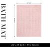 Superior 100% Cotton Bathmat Set, Bath Mat, Bathroom Decor, Shower, Bathtub Essentials, Home Accessories, Washable Rug, Absorbent, Quick Dry, Leo Collection, Set of 2, 22″ x 35″, Eggplant(Tea Rose)