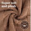 Superior 100% Cotton Bathmat Set, Bath Mat, Bathroom Decor, Shower, Bathtub Essentials, Home Accessories, Washable Rug, Absorbent, Quick Dry, Leo Collection, Set of 2, 22″ x 35″, Eggplant(Chocolate)