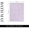 Superior 100% Cotton Bathmat Set, Bath Mat, Bathroom Decor, Shower, Bathtub Essentials, Home Accessories, Washable Rug, Absorbent, Quick Dry, Leo Collection, Set of 2, 22″ x 35″, Eggplant(Purple)
