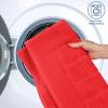 Superior 100% Cotton Bathmat Set, Bath Mat, Bathroom Decor, Shower, Bathtub Essentials, Home Accessories, Washable Rug, Absorbent, Quick Dry, Leo Collection, Set of 2, 22″ x 35″, Eggplant(Red)