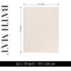 Superior 100% Cotton Bathmat Set, Bath Mat, Bathroom Decor, Shower, Bathtub Essentials, Home Accessories, Washable Rug, Absorbent, Quick Dry, Leo Collection, Set of 2, 22″ x 35″, Eggplant(Cream)