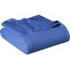 Superior 100% Cotton Diamond Weave Blanket, Perfect for Bedroom, Living Room, Couch, Picnics, Travel, Beach, or Camping, Comfy Blanket, Bedroom Decor, Essentials, Cover for Bed, Full/Queen, Aqua(Merritt Blue – Z)