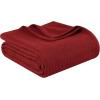 Superior 100% Cotton Diamond Weave Blanket, Perfect for Bedroom, Living Room, Couch, Picnics, Travel, Beach, or Camping, Comfy Blanket, Bedroom Decor, Essentials, Cover for Bed, Full/Queen, Aqua(Burgundy – Z)