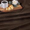 Superior 100% Cotton Diamond Weave Blanket, Perfect for Bedroom, Living Room, Couch, Picnics, Travel, Beach, or Camping, Comfy Blanket, Bedroom Decor, Essentials, Cover for Bed, Full/Queen, Aqua(Chocolate – Z)