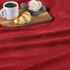 Superior 100% Cotton Diamond Weave Blanket, Perfect for Bedroom, Living Room, Couch, Picnics, Travel, Beach, or Camping, Comfy Blanket, Bedroom Decor, Essentials, Cover for Bed, Full/Queen, Aqua(Burgundy – Z)