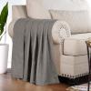 Superior 100% Cotton Diamond Weave Blanket, Perfect for Bedroom, Living Room, Couch, Picnics, Travel, Beach, or Camping, Comfy Blanket, Bedroom Decor, Essentials, Cover for Bed, Full/Queen, Aqua(Grey – Z)