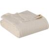 Superior 100% Cotton Diamond Weave Blanket, Perfect for Bedroom, Living Room, Couch, Picnics, Travel, Beach, or Camping, Comfy Blanket, Bedroom Decor, Essentials, Cover for Bed, Full/Queen, Aqua(Ivory – Z)