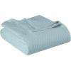 Superior 100% Cotton Diamond Weave Blanket, Perfect for Bedroom, Living Room, Couch, Picnics, Travel, Beach, or Camping, Comfy Blanket, Bedroom Decor, Essentials, Cover for Bed, Full/Queen, Aqua(Aqua – Z)