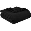 Superior 100% Cotton Diamond Weave Blanket, Perfect for Bedroom, Living Room, Couch, Picnics, Travel, Beach, or Camping, Comfy Blanket, Bedroom Decor, Essentials, Cover for Bed, Full/Queen, Aqua(Black – Z)