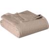 Superior 100% Cotton Diamond Weave Blanket, Perfect for Bedroom, Living Room, Couch, Picnics, Travel, Beach, or Camping, Comfy Blanket, Bedroom Decor, Essentials, Cover for Bed, Full/Queen, Aqua(Khaki – Z)