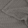 Superior 100% Cotton Diamond Weave Blanket, Perfect for Bedroom, Living Room, Couch, Picnics, Travel, Beach, or Camping, Comfy Blanket, Bedroom Decor, Essentials, Cover for Bed, Full/Queen, Aqua(Grey – Z)