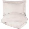 Superior 100% Egyptian Cotton 300 Thread Count Striped Duvet Cover Set, Sateen Weave, 1 Duvet Cover with Button Closure, 1 Pillow Sham, Lightweight Bedding, King/California King, Hunter Green(Ivory)