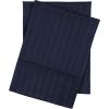 Superior 100% Egyptian Cotton 300 Thread Count Striped Duvet Cover Set, Sateen Weave, 1 Duvet Cover with Button Closure, 1 Pillow Sham, Lightweight Bedding, King/California King, Hunter Green(Navy Blue – Z)