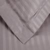 Superior 100% Egyptian Cotton 300 Thread Count Striped Duvet Cover Set, Sateen Weave, 1 Duvet Cover with Button Closure, 1 Pillow Sham, Lightweight Bedding, King/California King, Hunter Green(Gray)
