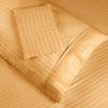 Superior 100% Egyptian Cotton 300 Thread Count Striped Duvet Cover Set, Sateen Weave, 1 Duvet Cover with Button Closure, 1 Pillow Sham, Lightweight Bedding, King/California King, Hunter Green(Gold – Z)