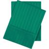 Superior 100% Egyptian Cotton 300 Thread Count Striped Duvet Cover Set, Sateen Weave, 1 Duvet Cover with Button Closure, 1 Pillow Sham, Lightweight Bedding, King/California King, Hunter Green(Hunter Green – Z)