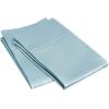 Superior 100% Egyptian Cotton 400 Thread Count Solid 2-Piece Pillowcase Set, Standard, Grey(Blue)