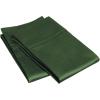 Superior 100% Egyptian Cotton 400 Thread Count Solid 2-Piece Pillowcase Set, Standard, Grey(Green)